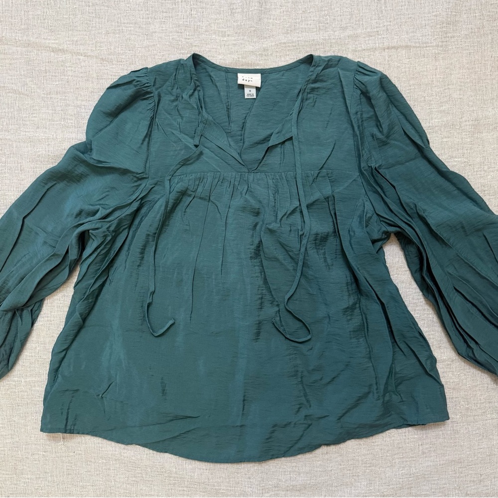 A New Day Deep Teal Blouse